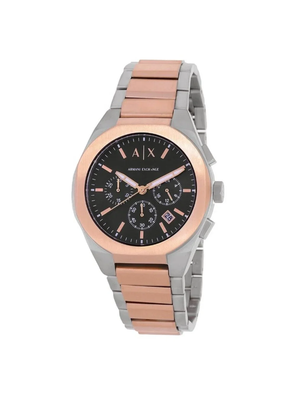 NWT Armani Exchange Rafael Chronograph Quartz Black Dial Men's Watch
